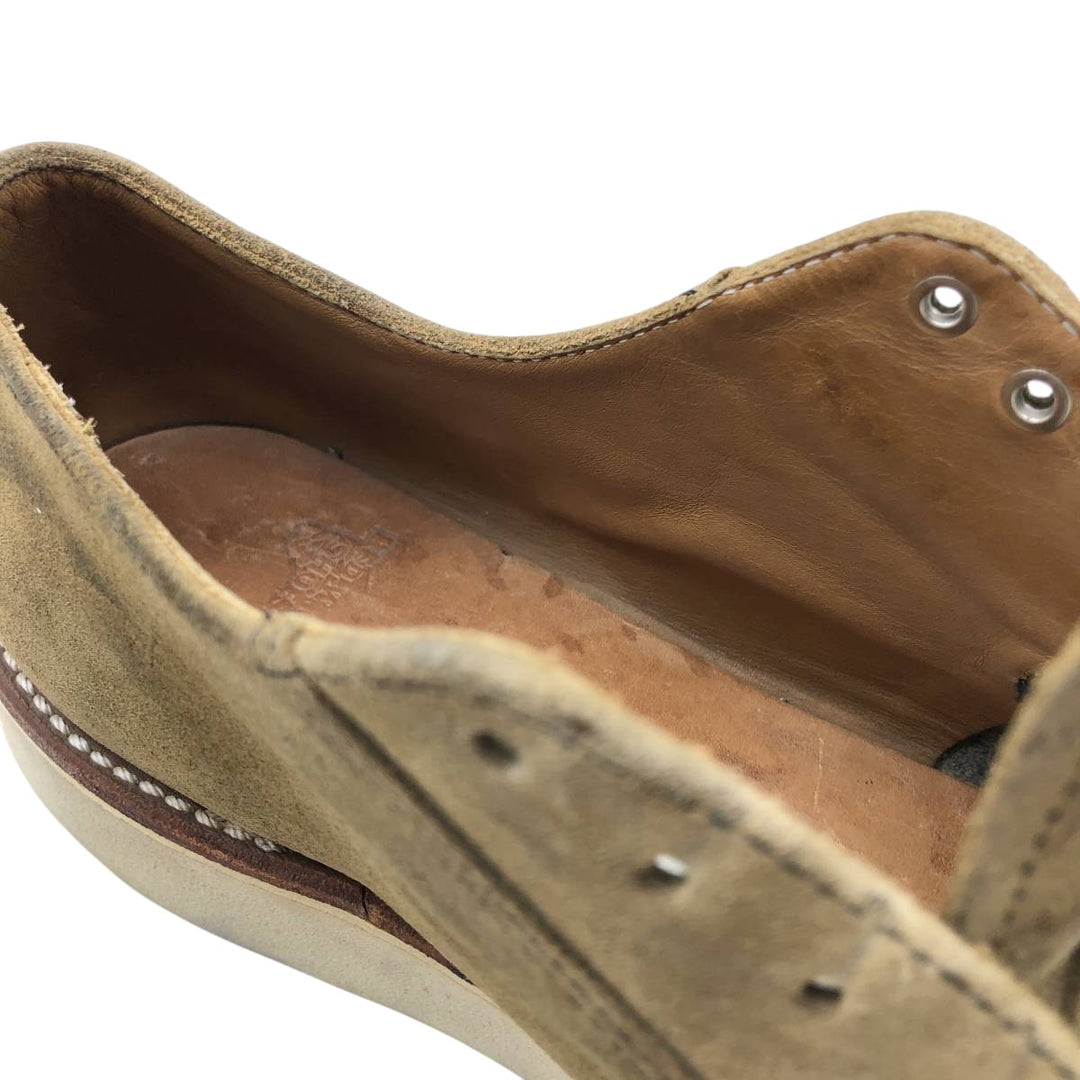 Red Wing 3104 Postman Shoes, Made in USA Men's 27.5cm genuine leather Khaki type beige Vintage Second Hand
