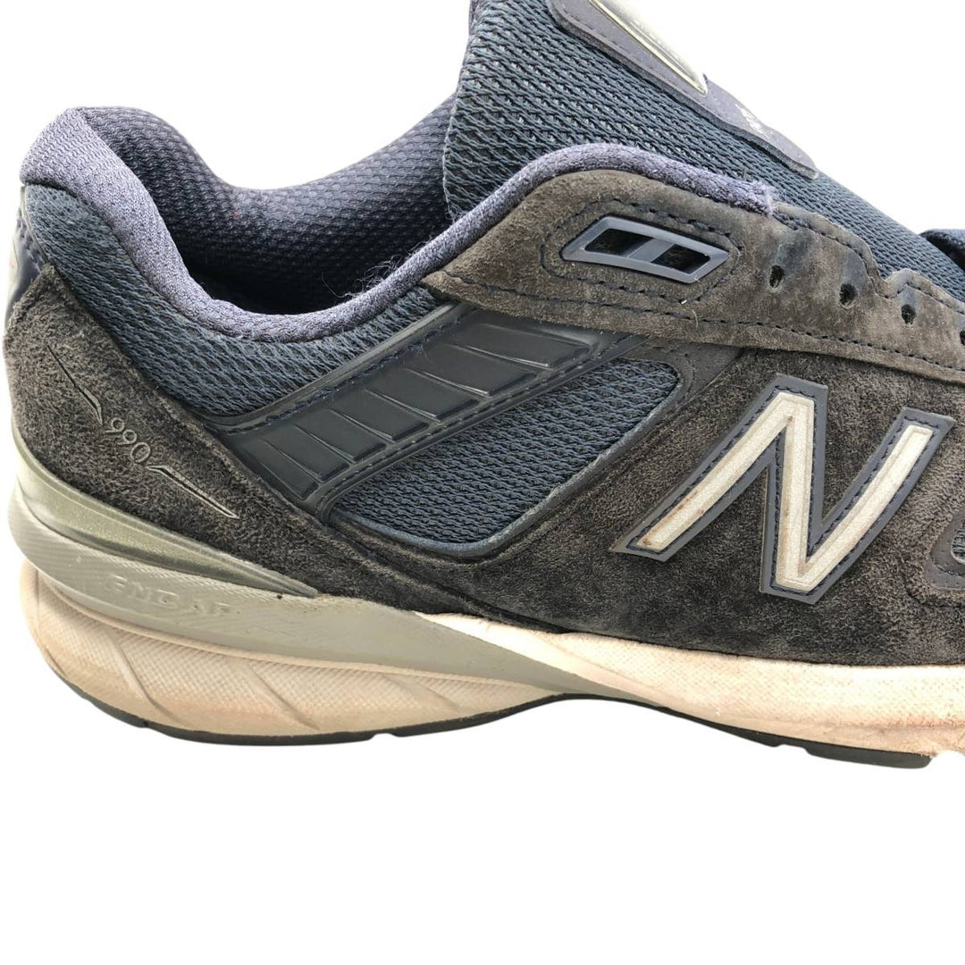 New Balance M990 NV5 sneakers, made in the USA, size 8 1/2 Men's 26.5cm unclear Navy blue Vintage Second Hand