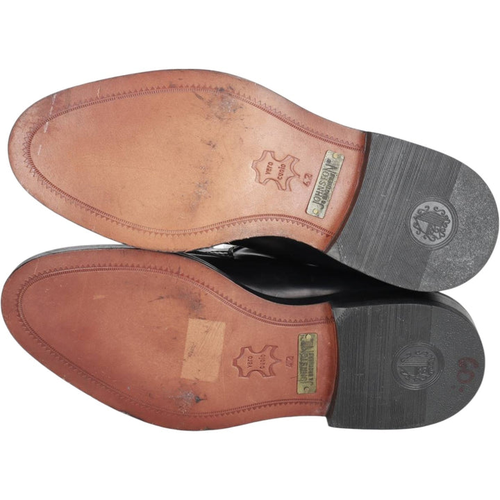 JOHNSTON AND BROTHERS U-tip shoes Men's 27.0cm genuine leather black type Vintage Second Hand