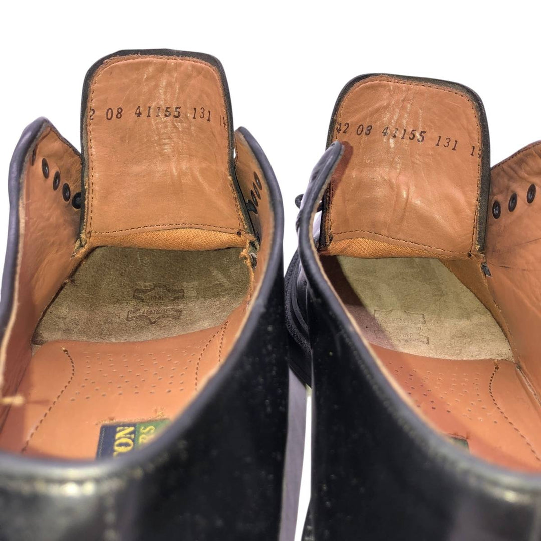 JOHNSTON AND BROTHERS U-tip shoes Men's 27.0cm genuine leather black type Vintage Second Hand