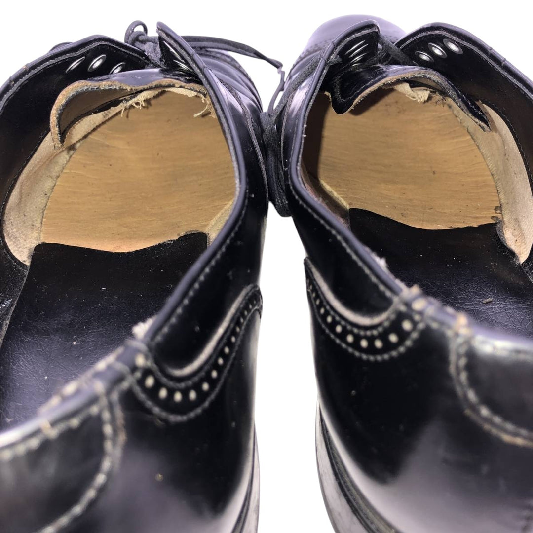 Straight-tip shoes, size 8 1/2 D Men's 26.5cm genuine leather black type Vintage Second Hand