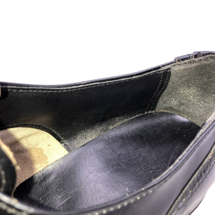 Straight-tip shoes, size 8 1/2 D Men's 26.5cm genuine leather black type Vintage Second Hand