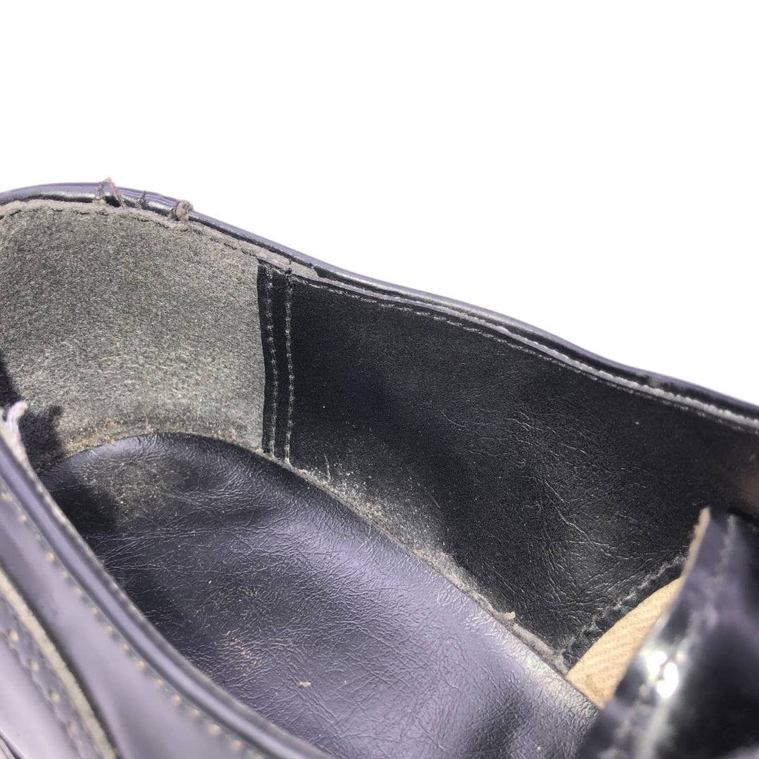 Straight-tip shoes, size 8 1/2 D Men's 26.5cm genuine leather black type Vintage Second Hand