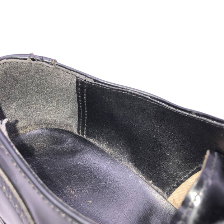 Straight-tip shoes, size 8 1/2 D Men's 26.5cm genuine leather black type Vintage Second Hand