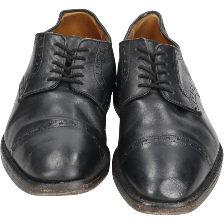 Grenson Footmaster Straight Tip Shoes, Made in England, Size 7 1/2 Men's 26.0cm unclear black type Vintage Second Hand