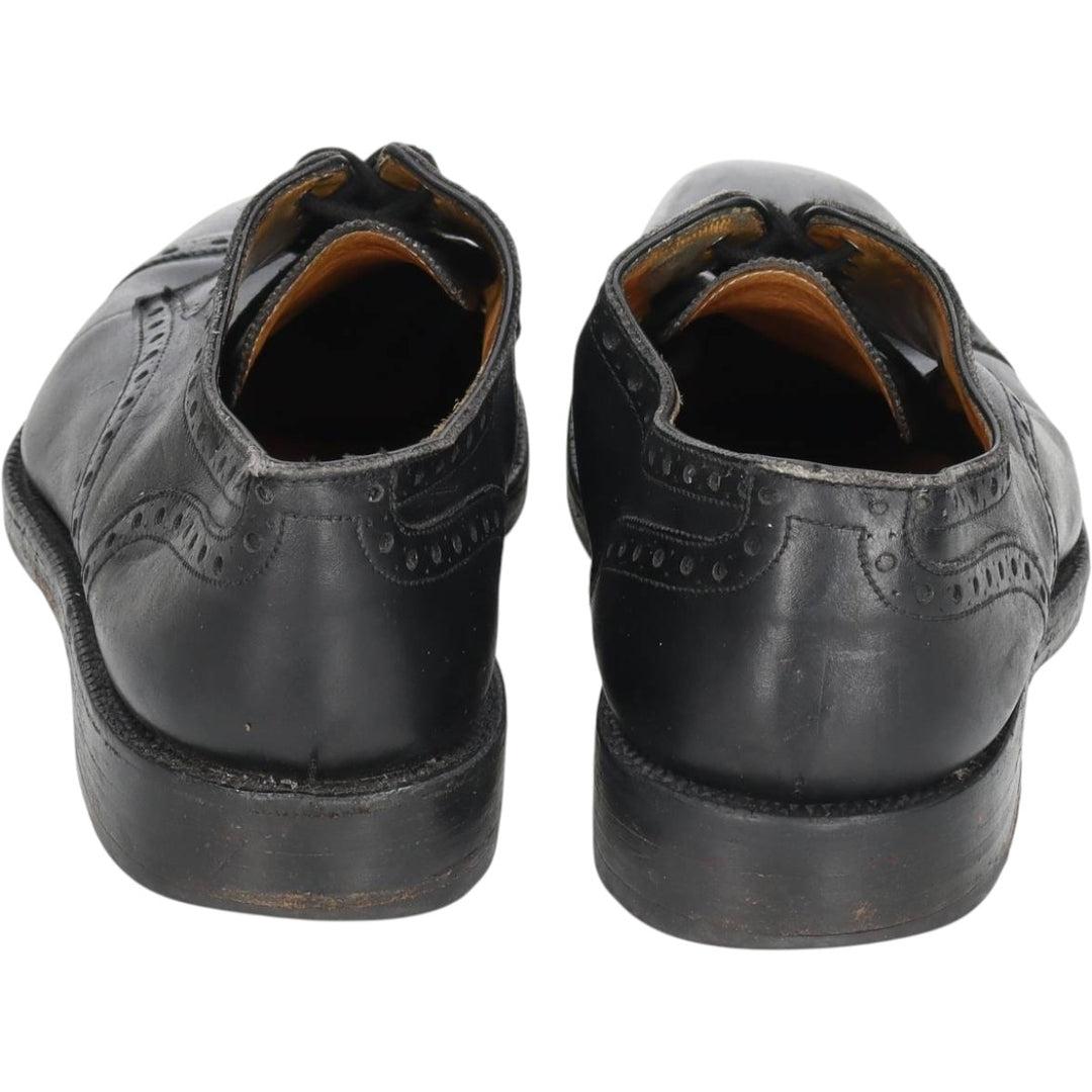 Grenson Footmaster Straight Tip Shoes, Made in England, Size 7 1/2 Men's 26.0cm unclear black type Vintage Second Hand