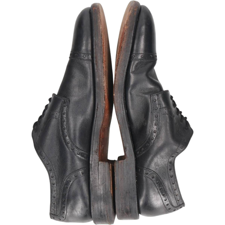 Grenson Footmaster Straight Tip Shoes, Made in England, Size 7 1/2 Men's 26.0cm unclear black type Vintage Second Hand
