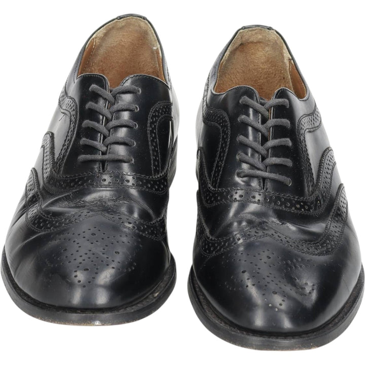 TOWN CRAFT Full Brogue Wingtip Shoes Men's 27.0cm unclear black type Vintage Second Hand