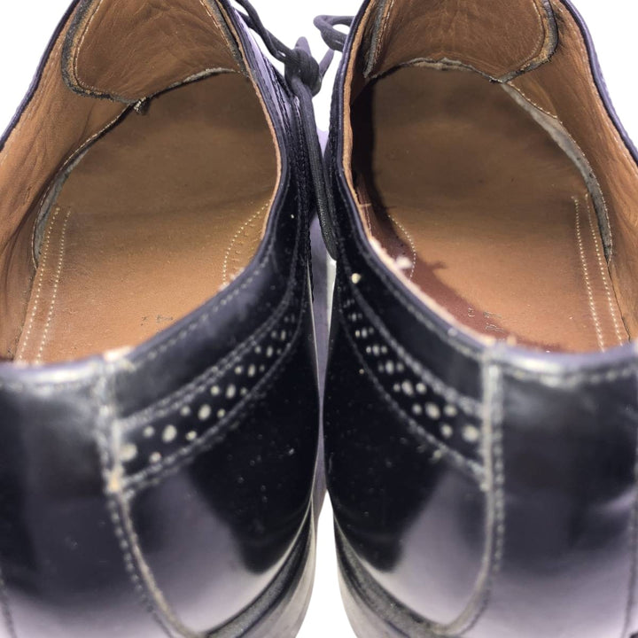 TOWN CRAFT Full Brogue Wingtip Shoes Men's 27.0cm unclear black type Vintage Second Hand