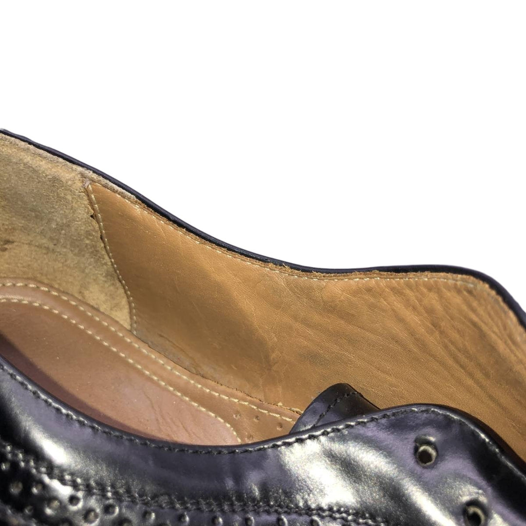 TOWN CRAFT Full Brogue Wingtip Shoes Men's 27.0cm unclear black type Vintage Second Hand