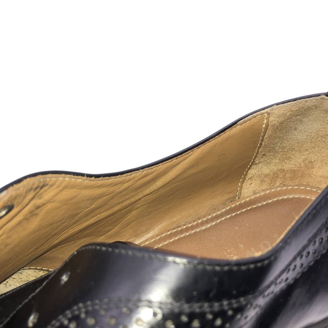 TOWN CRAFT Full Brogue Wingtip Shoes Men's 27.0cm unclear black type Vintage Second Hand
