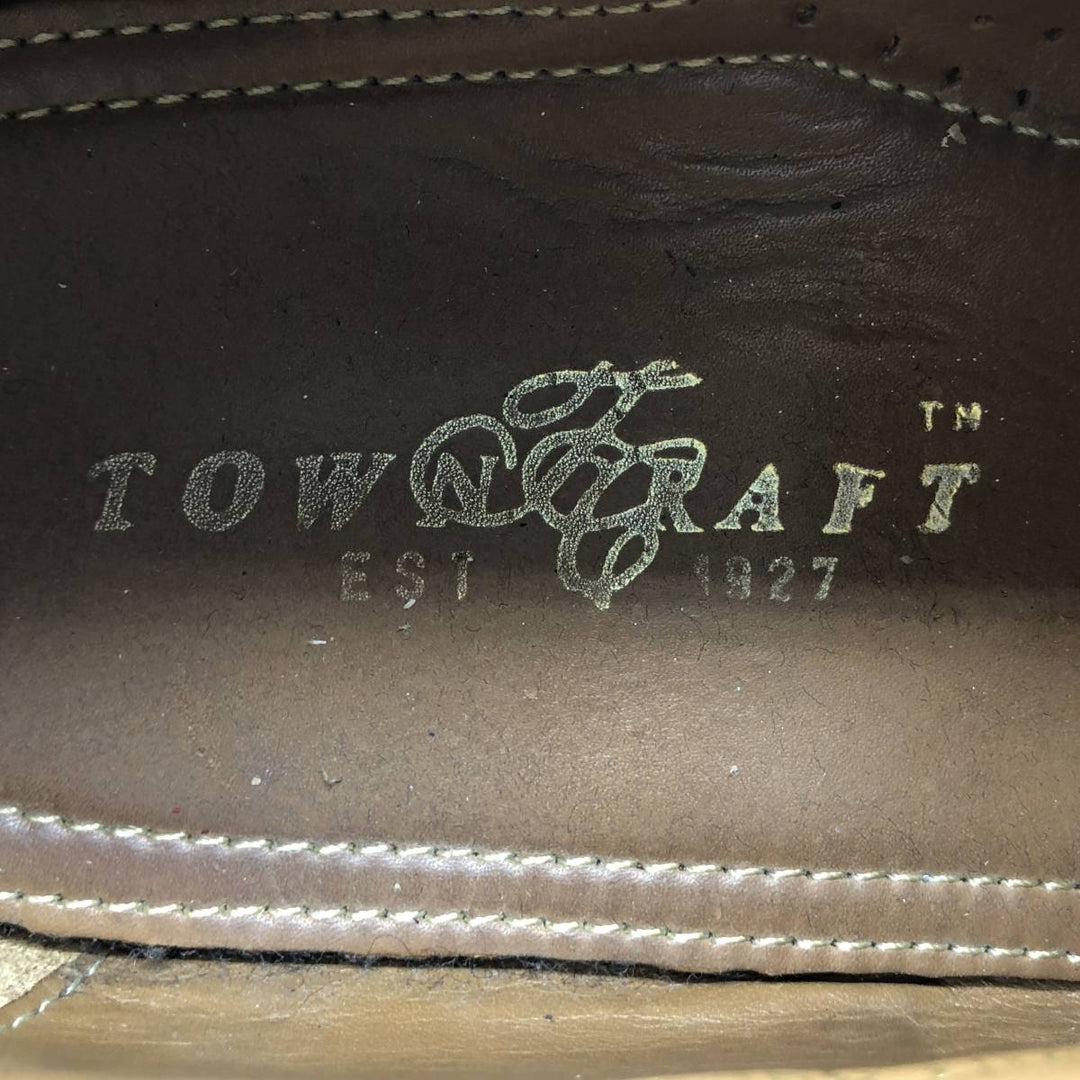 TOWN CRAFT Full Brogue Wingtip Shoes Men's 27.0cm unclear black type Vintage Second Hand