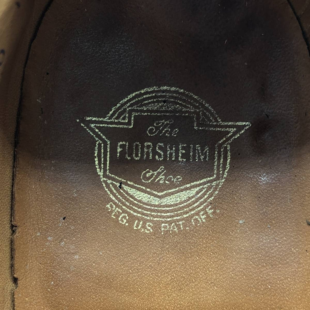 Florsheim U-tip shoes, size 9 D Men's 27.0cm unclear black type Vintage Second Hand