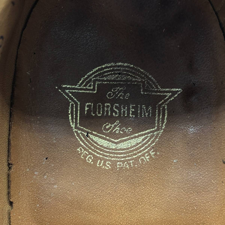 Florsheim U-tip shoes, size 9 D Men's 27.0cm unclear black type Vintage Second Hand