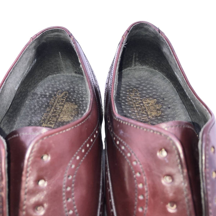 Stafford wingtip shoes, made in the USA, size 10 EEE Men's 28.0cm unclear burgundy type Vintage Second Hand