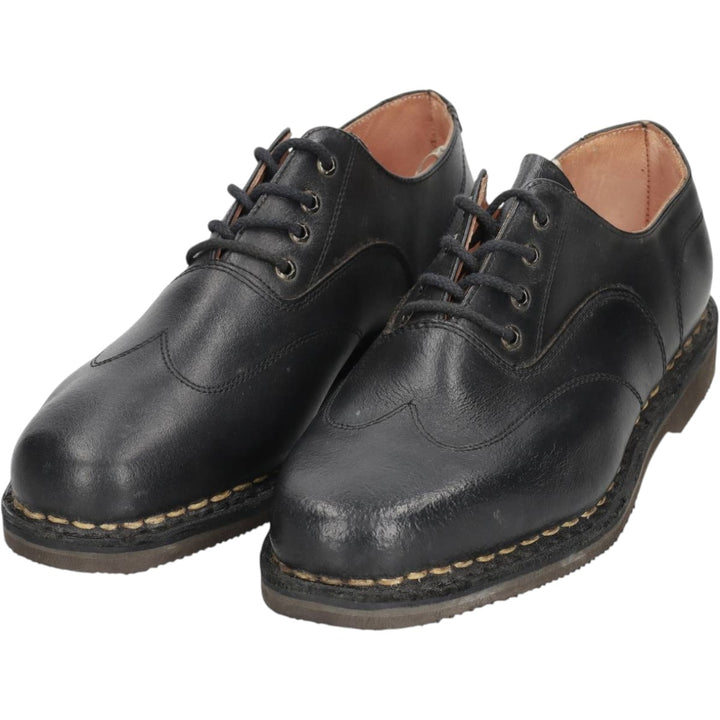 Para Choc Wingtip Shoes Men's 27.5cm genuine leather black type Vintage Second Hand