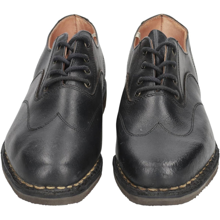 Para Choc Wingtip Shoes Men's 27.5cm genuine leather black type Vintage Second Hand