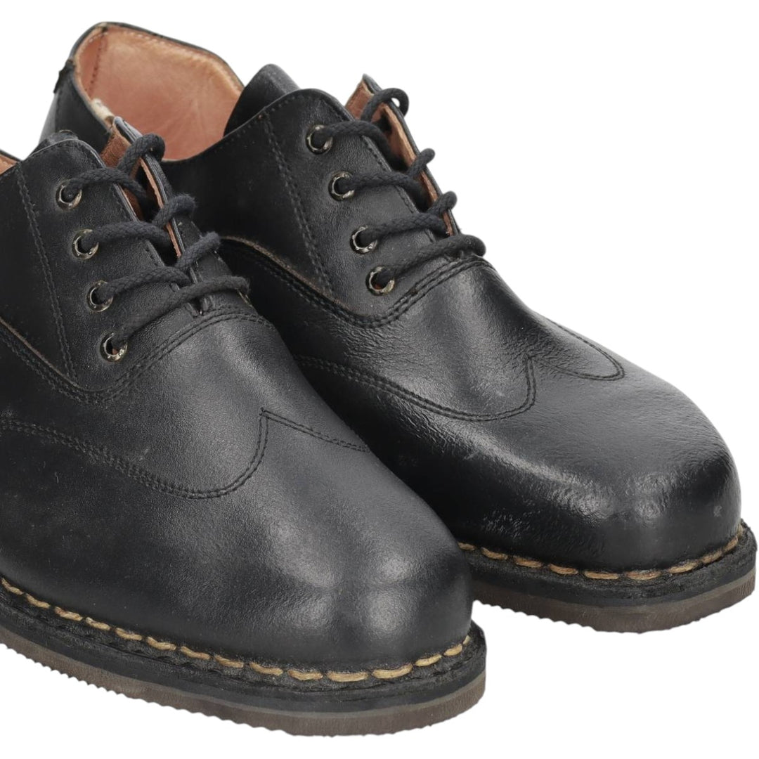 Para Choc Wingtip Shoes Men's 27.5cm genuine leather black type Vintage Second Hand
