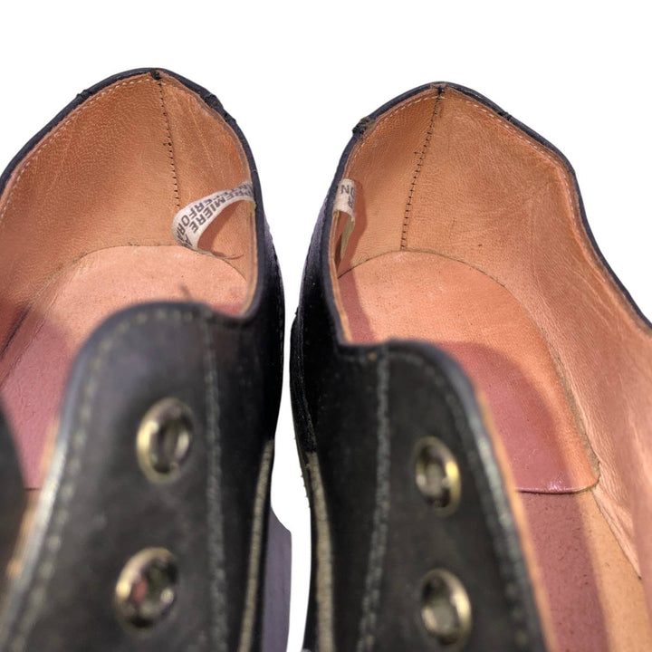 Para Choc Wingtip Shoes Men's 27.5cm genuine leather black type Vintage Second Hand