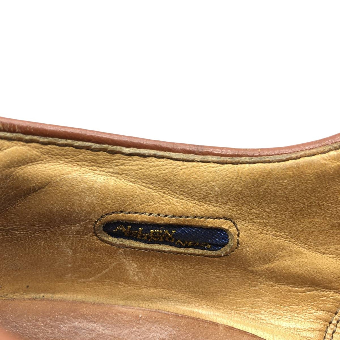 Allen Edmonds Strand Semi-Brogue Straight Tip Shoes, Made in USA, Size 8 B Men's 26.0cm unclear Copper Vintage Second Hand