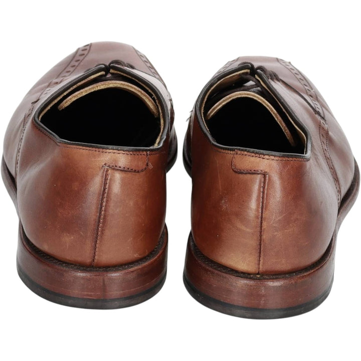 Allen Edmonds Wendell Swirl Toe Leather Shoes, Made in USA, Size 10 1/2 D Men's 28.5cm unclear Camel type Vintage Second Hand