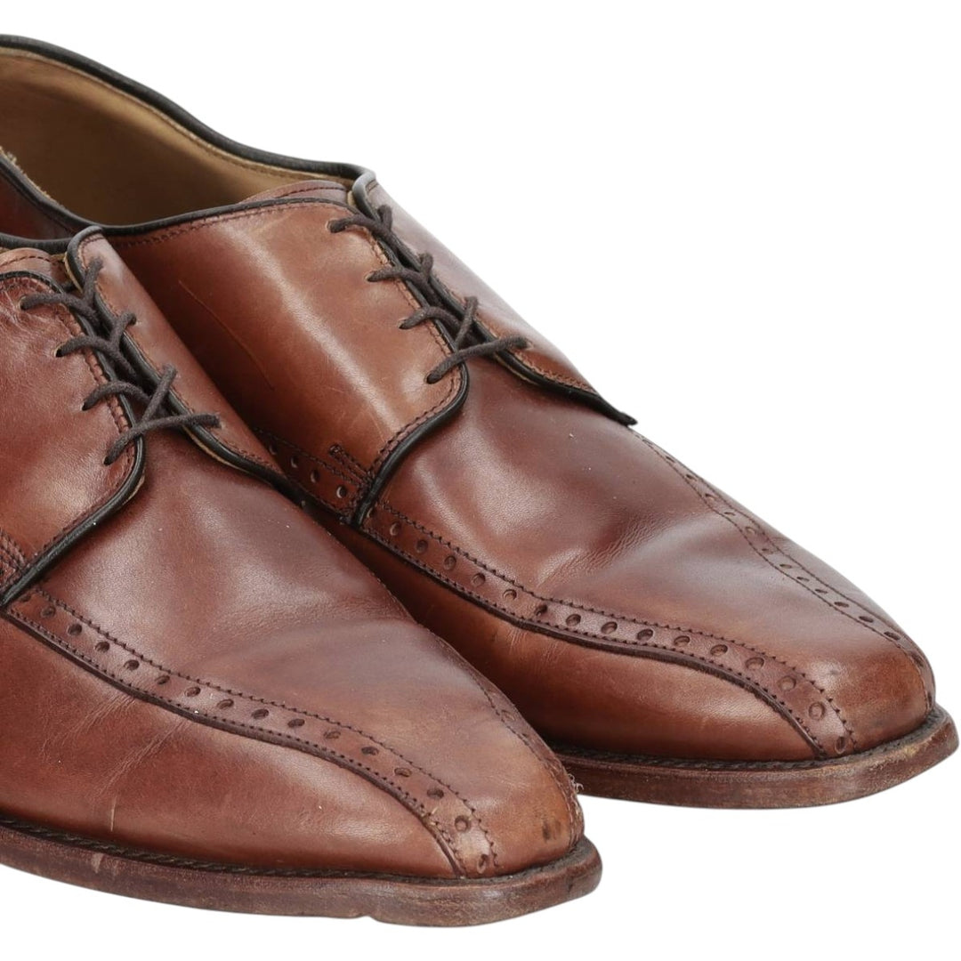 Allen Edmonds Wendell Swirl Toe Leather Shoes, Made in USA, Size 10 1/2 D Men's 28.5cm unclear Camel type Vintage Second Hand