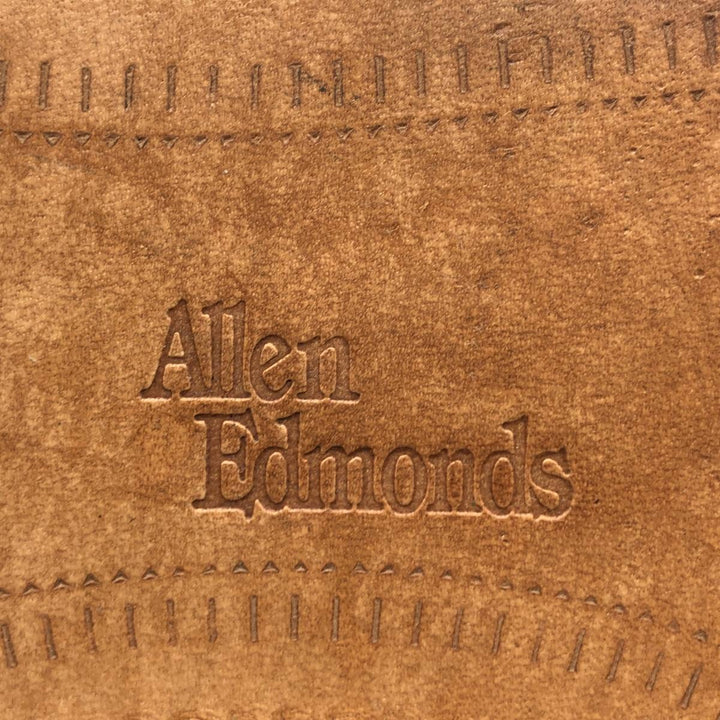 Allen Edmonds Wendell Swirl Toe Leather Shoes, Made in USA, Size 10 1/2 D Men's 28.5cm unclear Camel type Vintage Second Hand