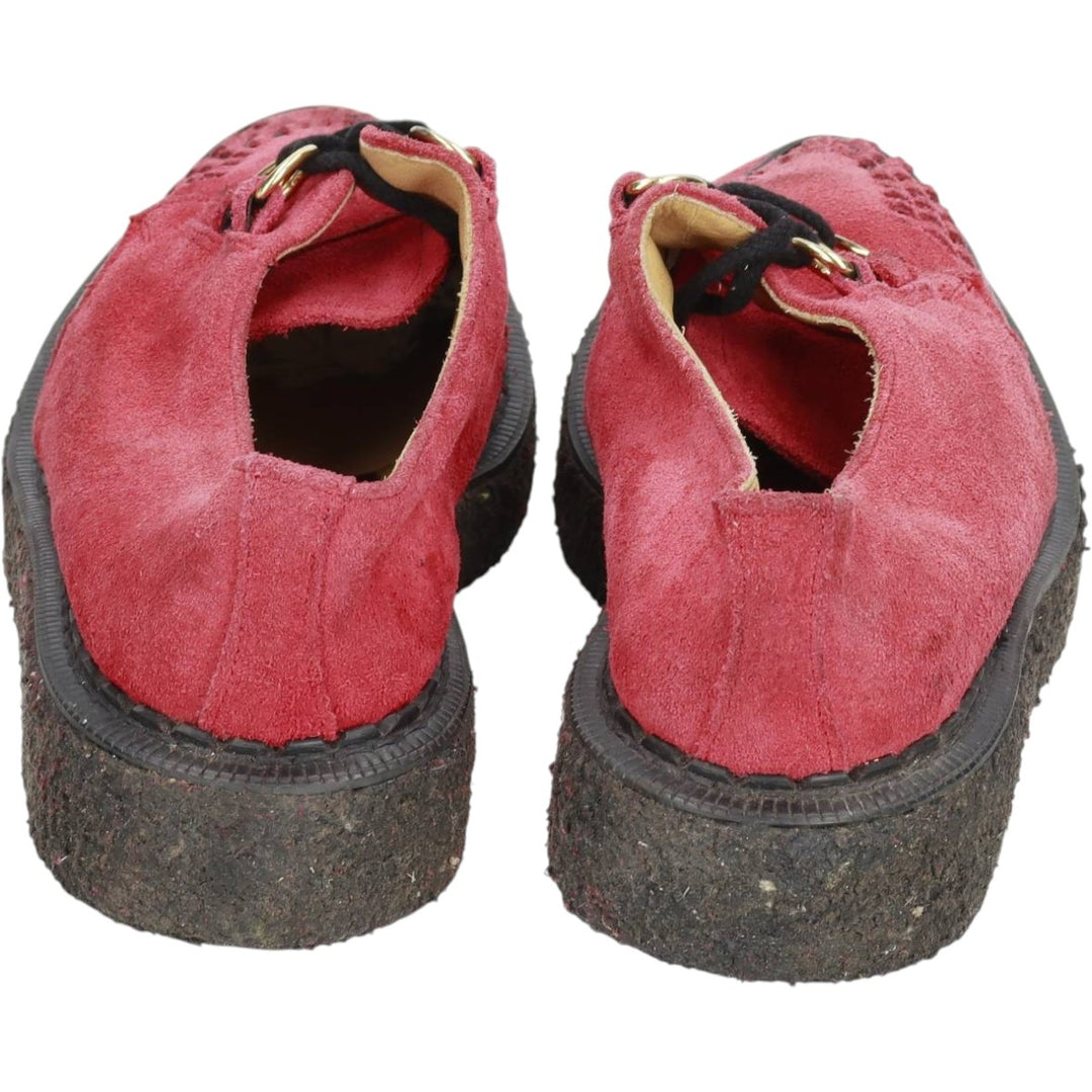 Dr. Adams platform U-tip shoes, made in England, size 7 Men's 25.5cm unclear red type Vintage Second Hand