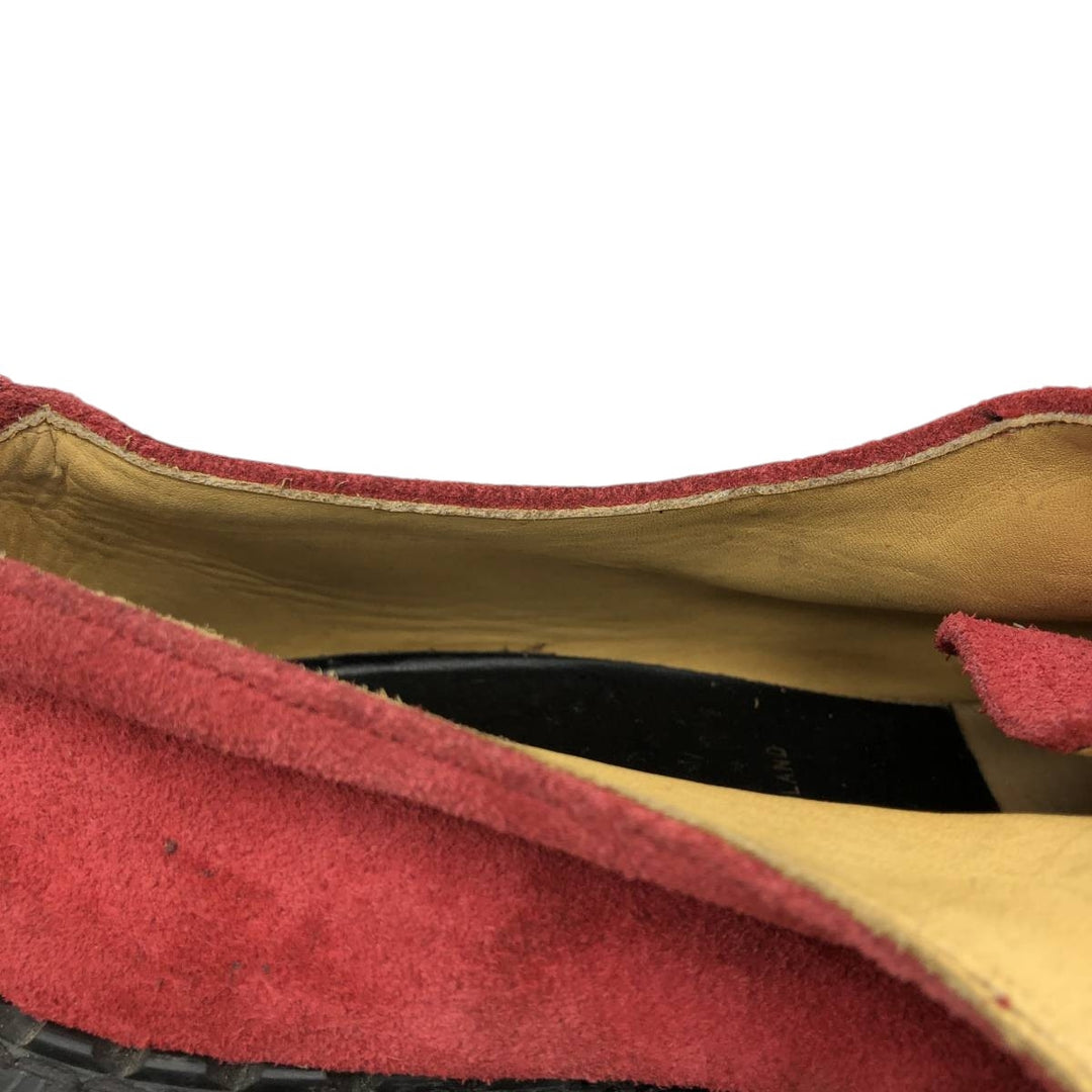 Dr. Adams platform U-tip shoes, made in England, size 7 Men's 25.5cm unclear red type Vintage Second Hand