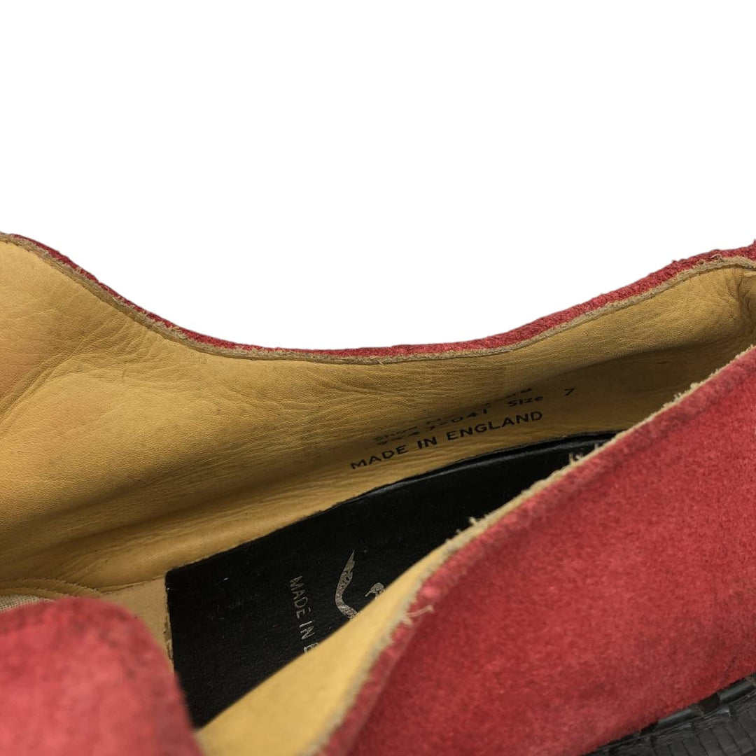 Dr. Adams platform U-tip shoes, made in England, size 7 Men's 25.5cm unclear red type Vintage Second Hand