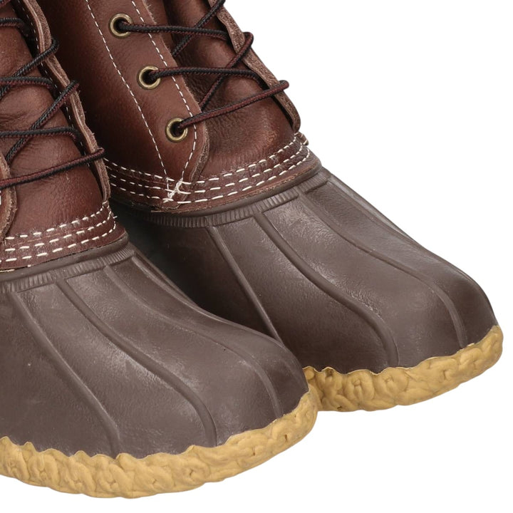 DEAD STOCK L.L.Bean 8-hole Bean Boots with Fleece Lining, Hunting Boots, Size 10M Women's 27.0cm unclear brown type Vintage Second Hand