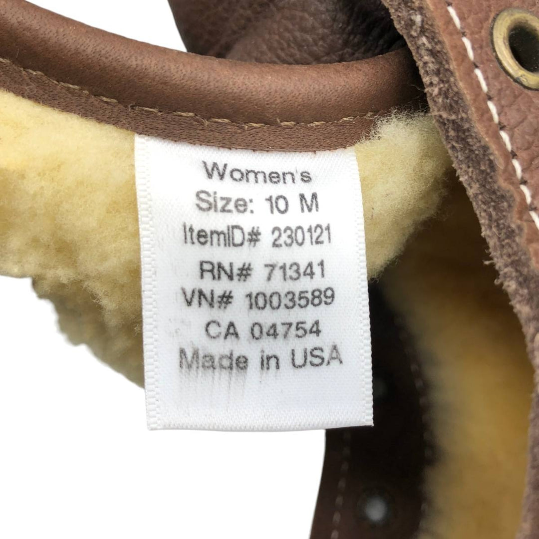 DEAD STOCK L.L.Bean 8-hole Bean Boots with Fleece Lining, Hunting Boots, Size 10M Women's 27.0cm unclear brown type Vintage Second Hand