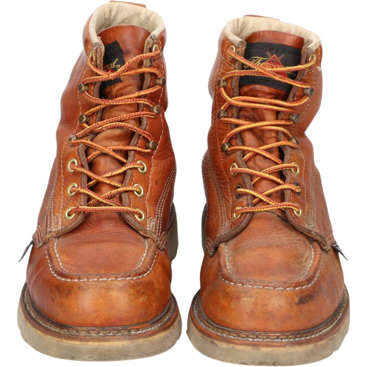 THOROGOOD U-tip work boots, made in the USA, size 7 1/2EE Men's 25.5cm unclear brown type Vintage Second Hand