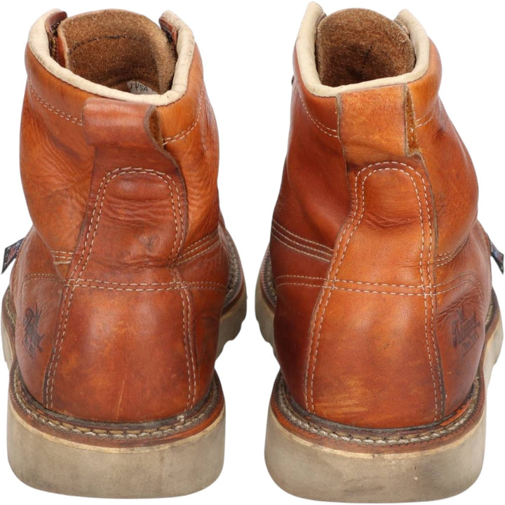 THOROGOOD U-tip work boots, made in the USA, size 7 1/2EE Men's 25.5cm unclear brown type Vintage Second Hand