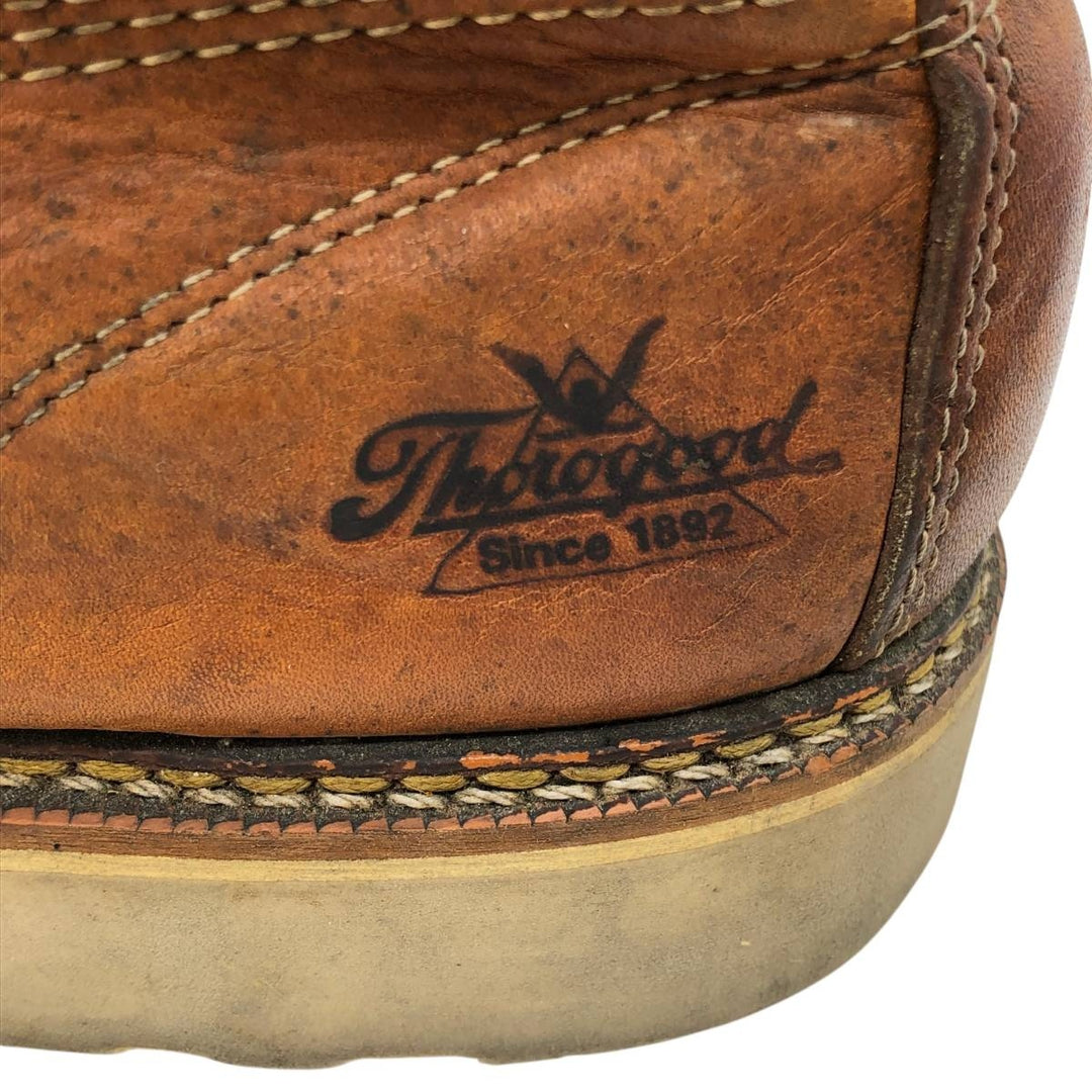 THOROGOOD U-tip work boots, made in the USA, size 7 1/2EE Men's 25.5cm unclear brown type Vintage Second Hand