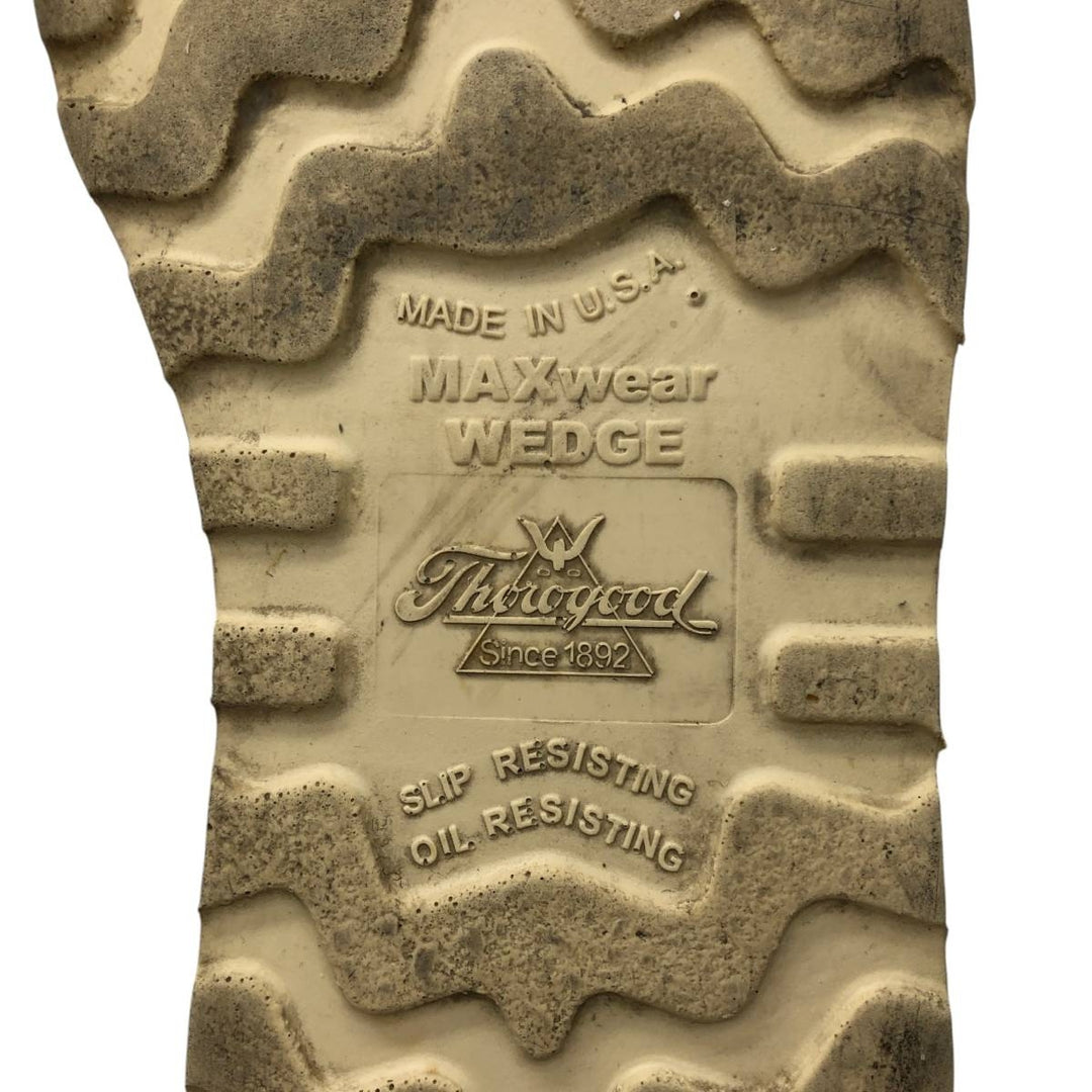 THOROGOOD U-tip work boots, made in the USA, size 7 1/2EE Men's 25.5cm unclear brown type Vintage Second Hand