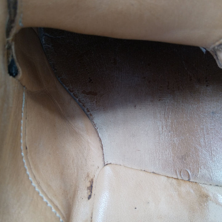 Crockett and Jones Hard Wick U-tip shoes, made in England, size 10E Men's 28.5cm /saa010306