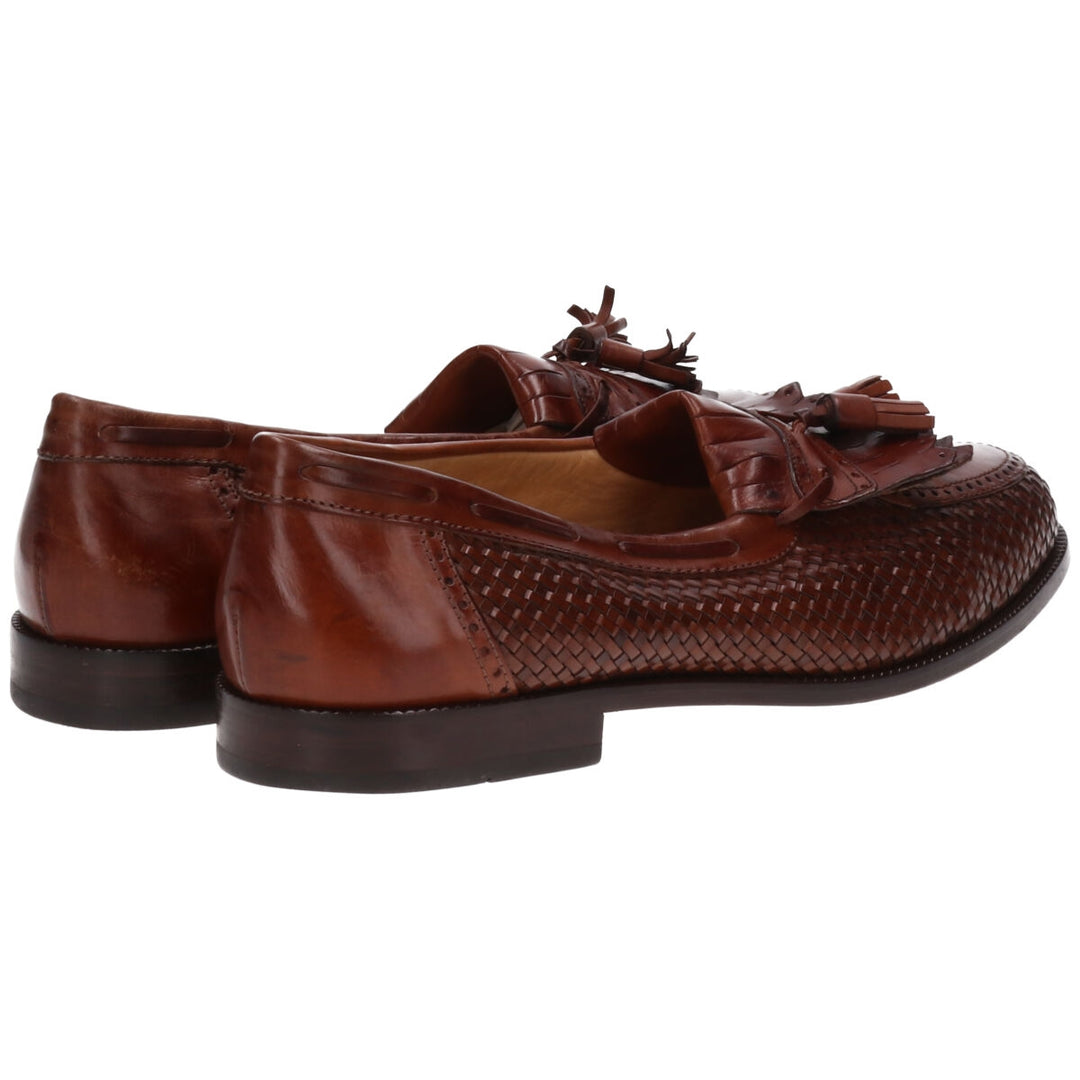 Bally Braided Quilted Tassel Loafers Made in Italy 44 Men's 27.0cm /saa011304