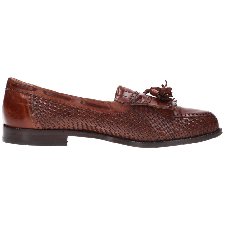 Bally Braided Quilted Tassel Loafers Made in Italy 44 Men's 27.0cm /saa011304