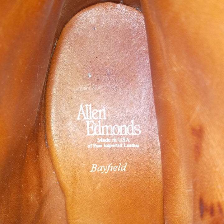 Allen Edmonds Bayfield Straight Tip Boots Made in USA 9 1/2 B Men's 28.0cm /saa011307