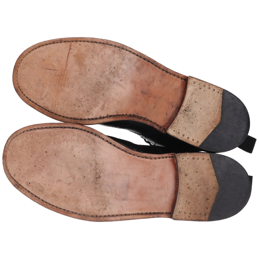 Tricker's Wingtip Leather Boots Made in England 6 1/2 Men's 25.0cm genuine leather black type Vintage Second Hand