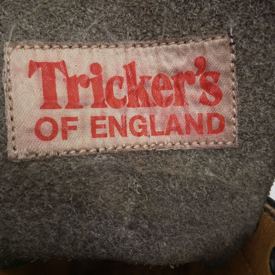 Tricker's Wingtip Leather Boots Made in England 6 1/2 Men's 25.0cm genuine leather black type Vintage Second Hand