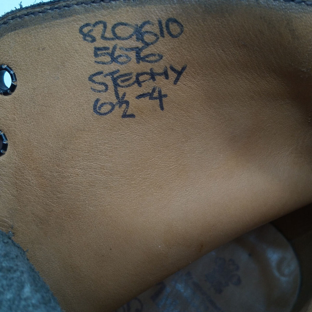 Tricker's Wingtip Leather Boots Made in England 6 1/2 Men's 25.0cm genuine leather black type Vintage Second Hand