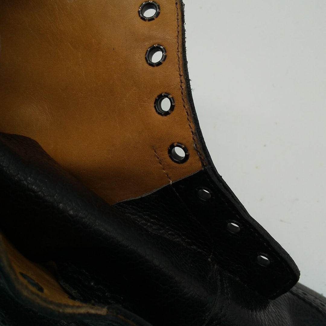 Tricker's Wingtip Leather Boots Made in England 6 1/2 Men's 25.0cm genuine leather black type Vintage Second Hand