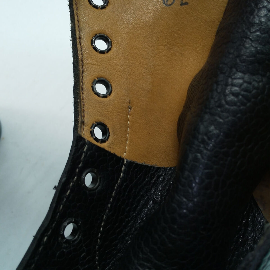 Tricker's Wingtip Leather Boots Made in England 6 1/2 Men's 25.0cm genuine leather black type Vintage Second Hand