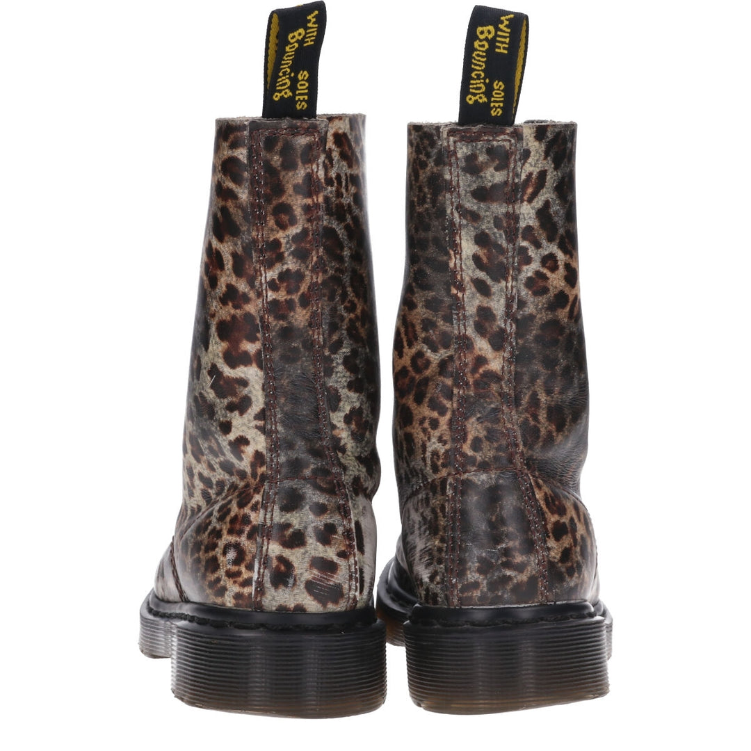 Dr. Martens Leopard Pattern 10 Hole Boots UK3 Women's 22.0cm /saa011349