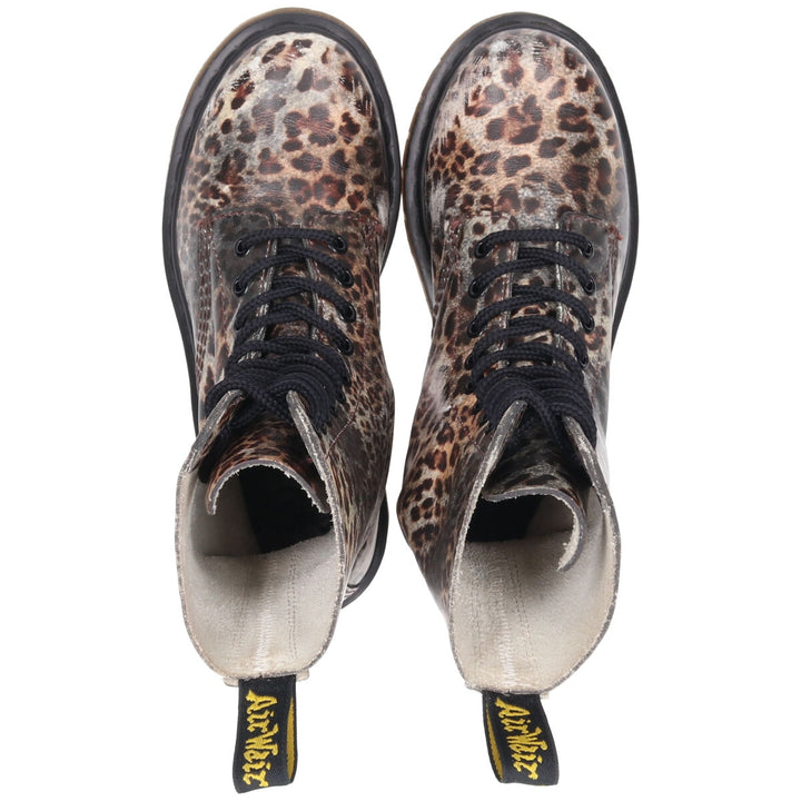 Dr. Martens Leopard Pattern 10 Hole Boots UK3 Women's 22.0cm /saa011349