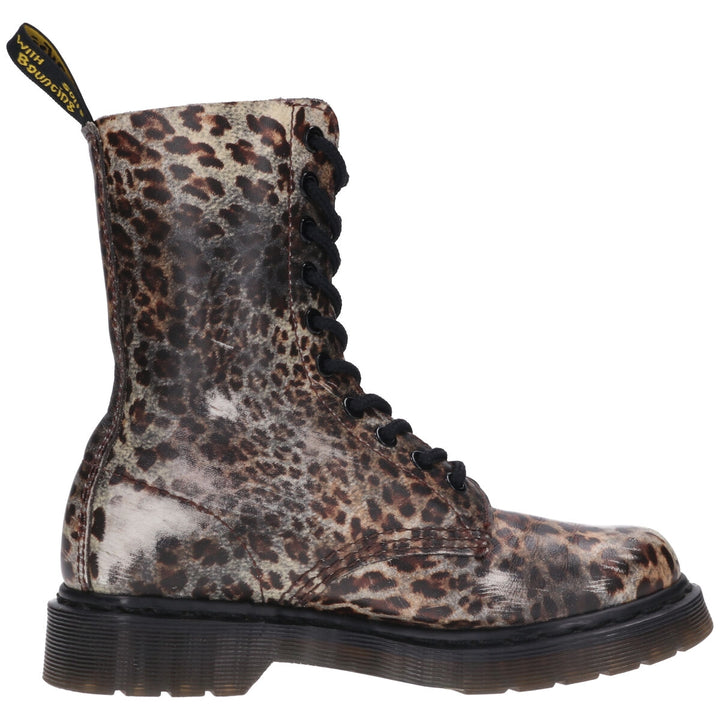 Dr. Martens Leopard Pattern 10 Hole Boots UK3 Women's 22.0cm /saa011349