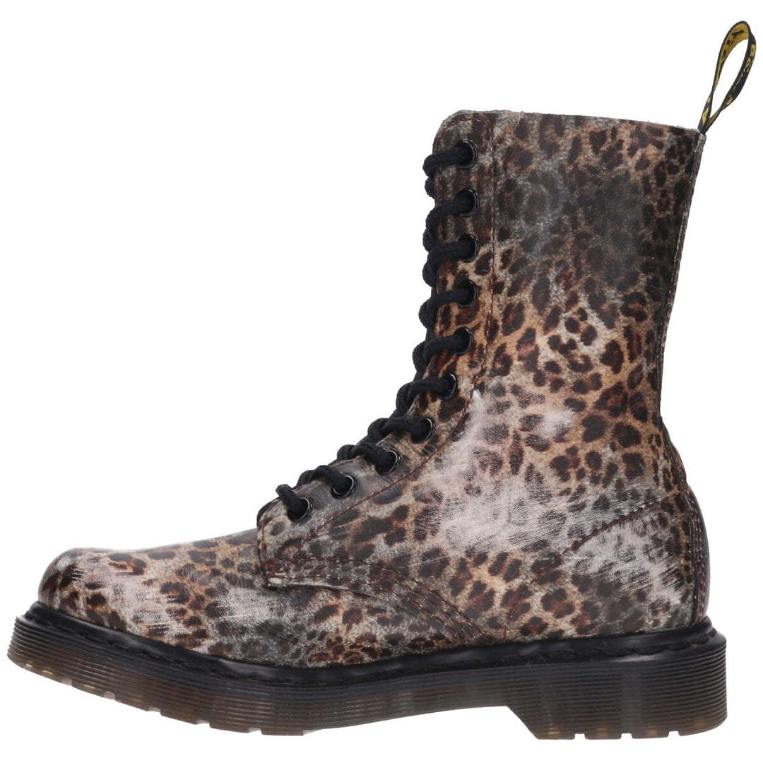 Dr. Martens Leopard Pattern 10 Hole Boots UK3 Women's 22.0cm /saa011349