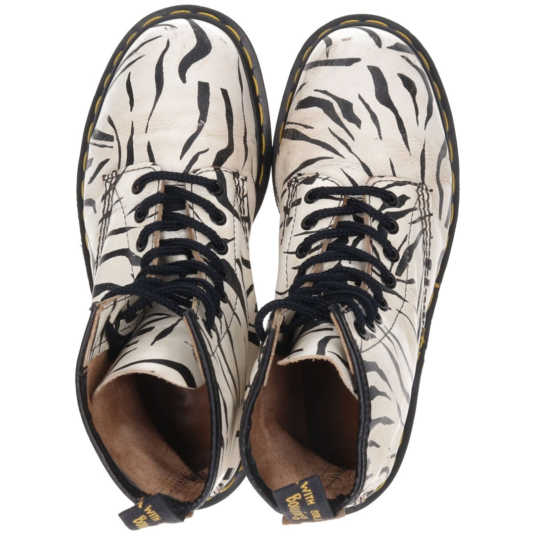 Dr. Martens Zebra Pattern 8-hole boots, made in the UK, UK5 Women's 24.5cm /saa011350